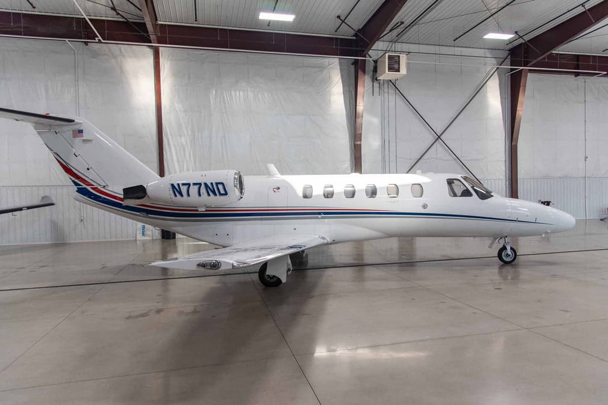 OMR Cessna Citation CJ2 in the hangar